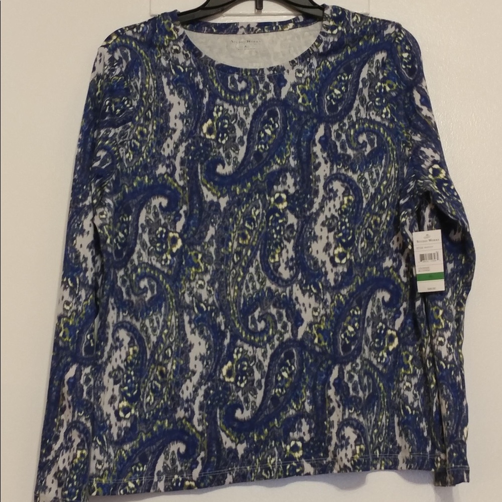 Studio Works Long Sleeve Shirt Petite Large